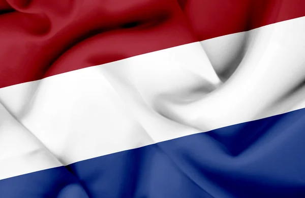 Niederlande schwenken Flagge — Stockfoto