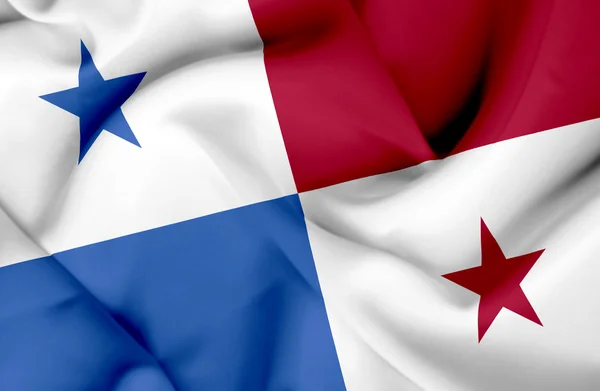 Bandeira acenando Panamá — Fotografia de Stock