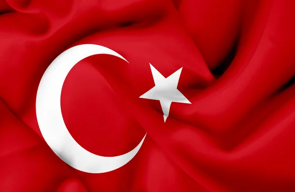 Turkiet viftande flagga — Stockfoto