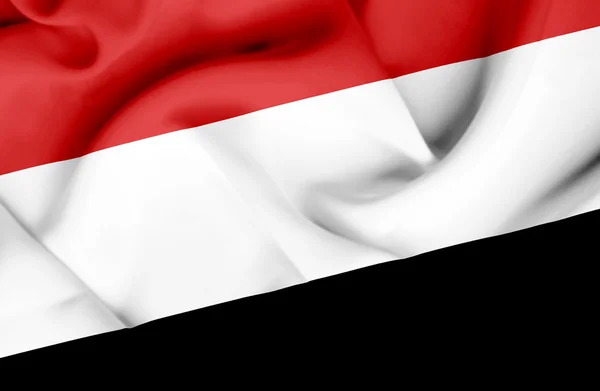 Yemen ondeando bandera — Foto de Stock