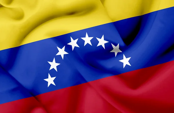 Venezuela viftande flagga — Stockfoto