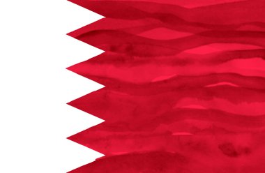boyalı Bahreyn bayrağı