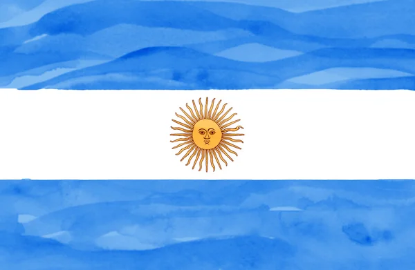 Bemalte Flagge Argentiniens — Stockfoto