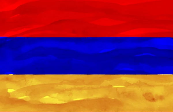 Painted flag of Armenia — Stock Photo, Image