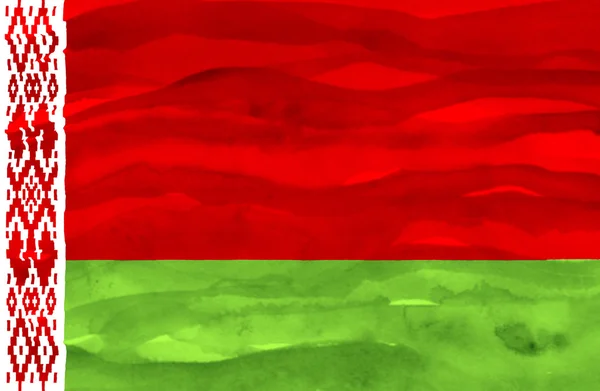 Painted flag of Belarus — Stock Photo, Image