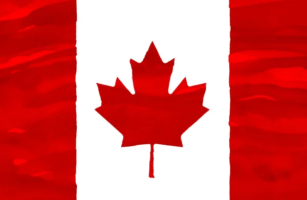 Geschilderde vlag van canada — Stockfoto