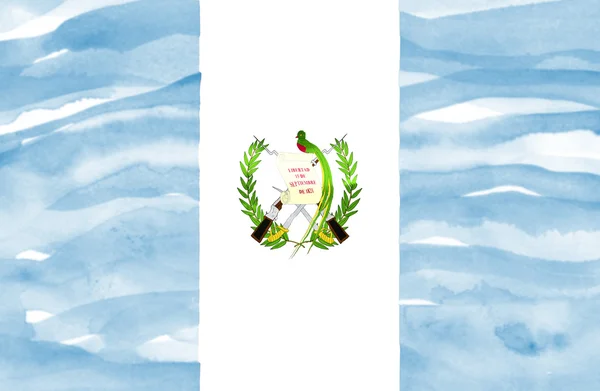 Festett Guatemala zászlaja — Stock Fotó