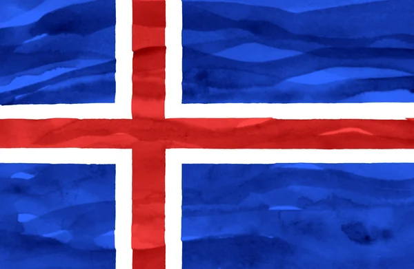 Bandera de Islandia — Foto de Stock