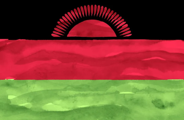 Bandiera dipinta del Malawi — Foto Stock