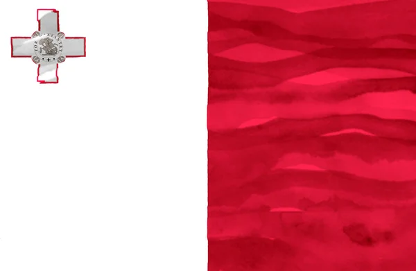 Geschilderde vlag van malta — Stockfoto