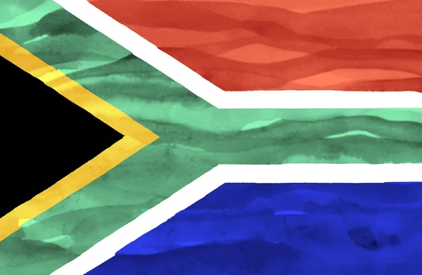 Painted flag of South Africa — Stock Photo, Image