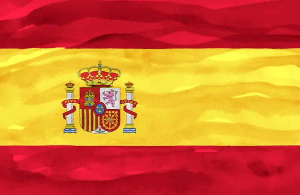 Spaniens bemalte Flagge — Stockfoto