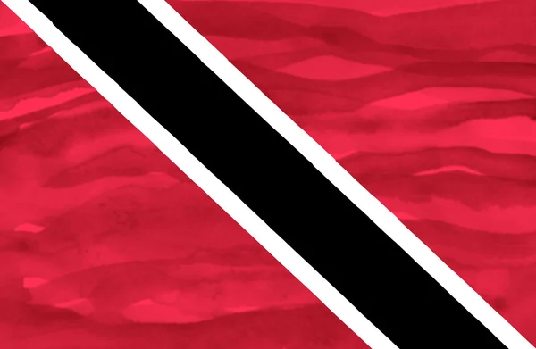 Bemalte Flagge von Trinidad und Tobago — Stockfoto