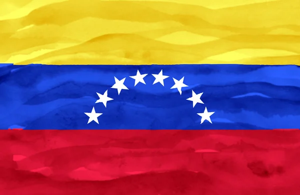 Boyalı Venezüella bayrağı — Stok fotoğraf