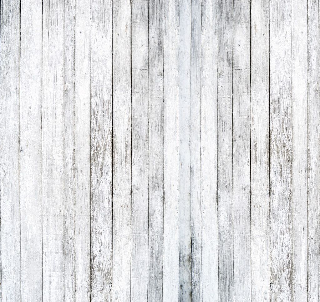 White wood background