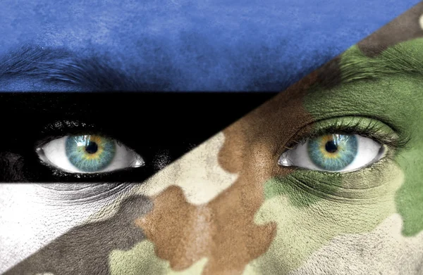Soldier from Estonia — Stock Photo, Image