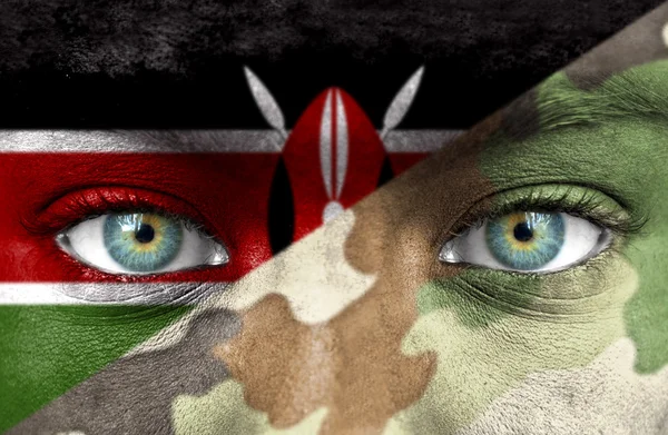 Soldato dal Kenya — Foto Stock