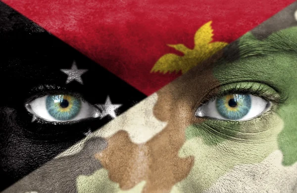 Soldat från papua nya guinea — Stockfoto
