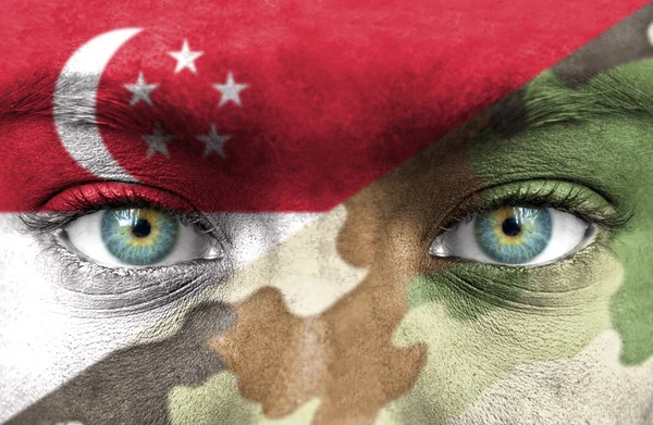 Soldier from Singapoore — Stock Photo, Image