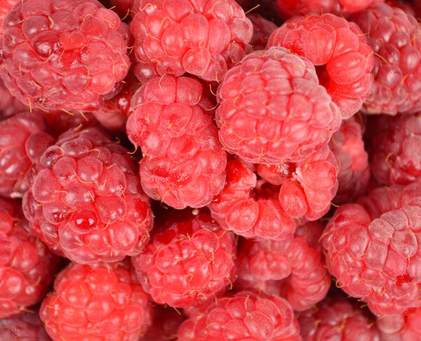 Raspberries background