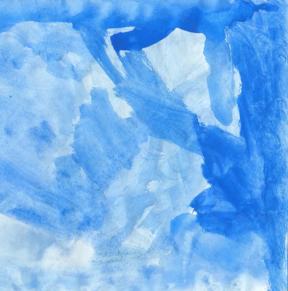 Blauwe abstracte waterkleur achtergrond — Stockfoto