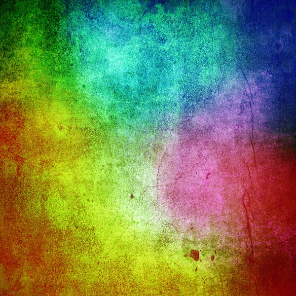 Multicolored grunge paint wall background or texture Stock Photo by