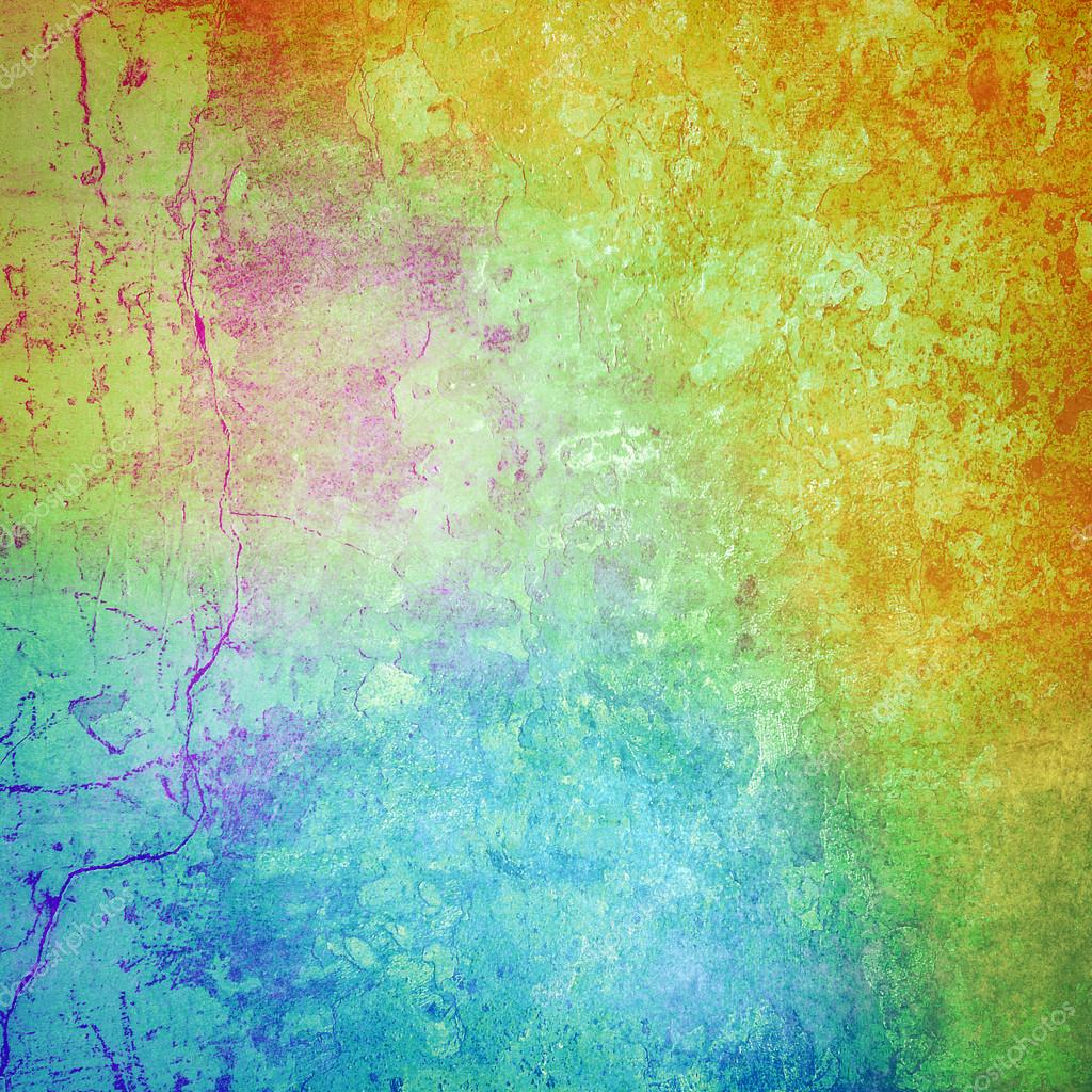 Multicolored grunge paint wall background or texture — Stock Photo