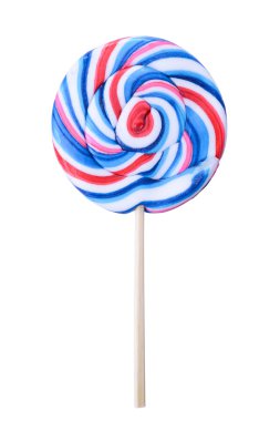 beyaz izole renkli lolipop