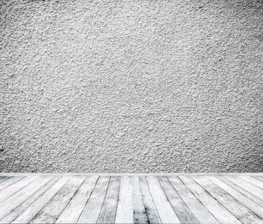 beyaz duvar ve ahşap zemin ile oda iç