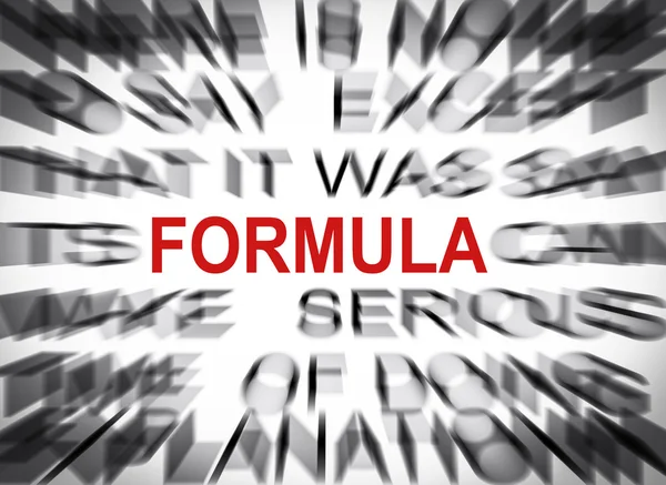 Blured tekst met focus op formule — Stockfoto