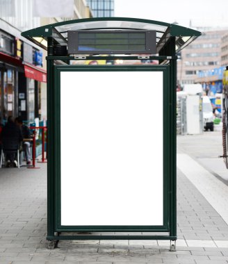 şehir otobüs istasyonu boş Pano