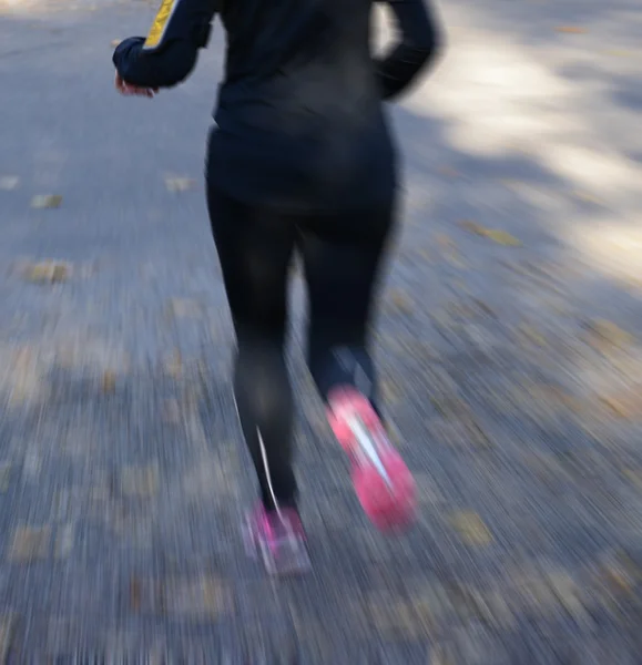 Runners fötter — Stockfoto