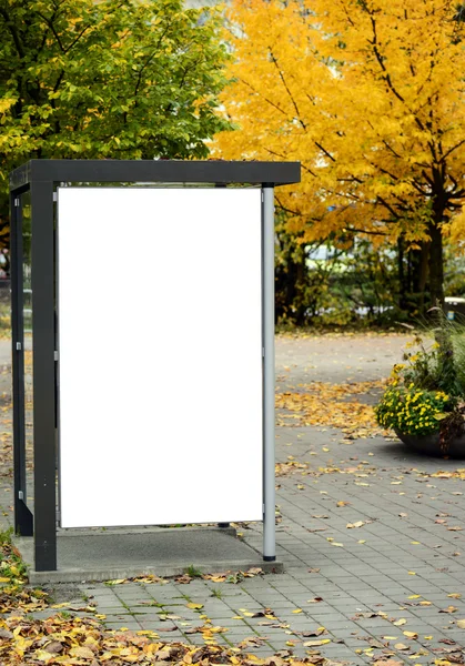 Empty billboard in city center — Stock Photo, Image