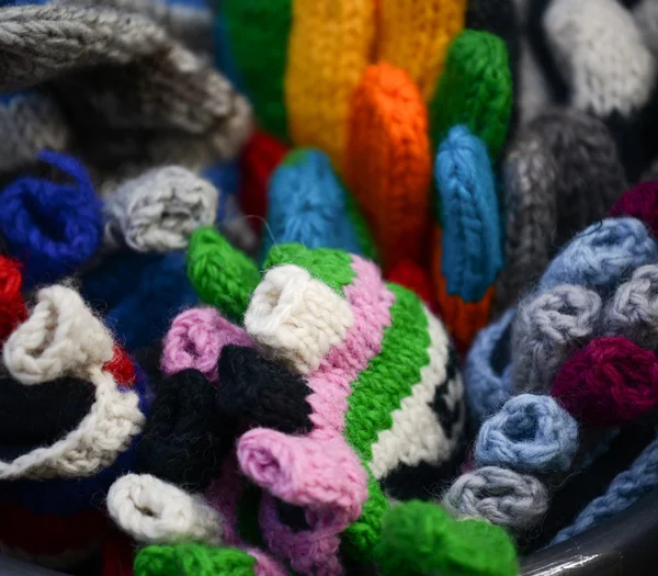 Group of woven winter accessories — Stock Photo, Image