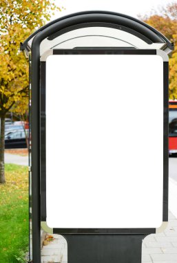 şehir otobüs istasyonu boş Pano