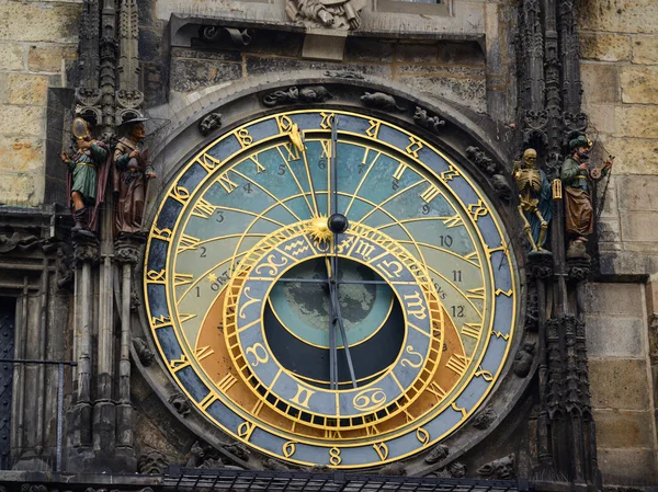 Detail of the astronomical clock in Prague — Stock Photo, Image