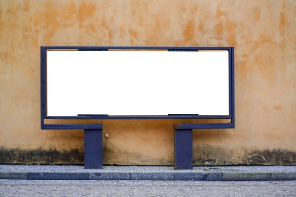 Empty billboard against urban background — Stock Photo, Image
