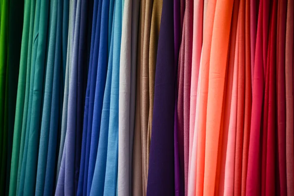 Veelkleurige stof textuur — Stockfoto