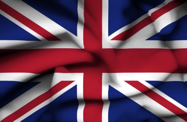 İngiltere dalgalanan bayrak