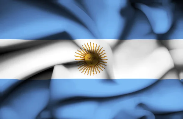 Argentina ondeando bandera —  Fotos de Stock