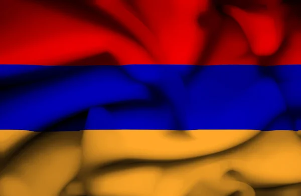 Армения размахивает флагом — стоковое фото