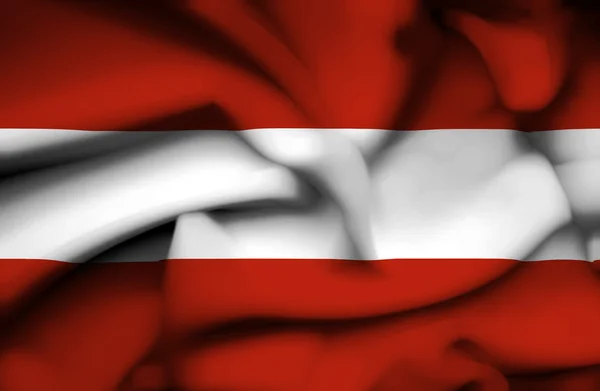 Austria bandiera sventolante — Foto Stock