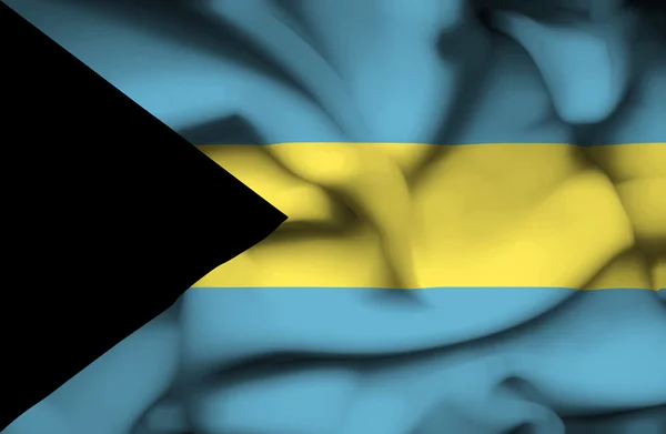 Bahamas viftande flagga — Stockfoto