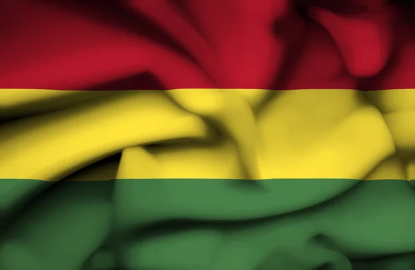 Bolívia integetett zászló — Stock Fotó