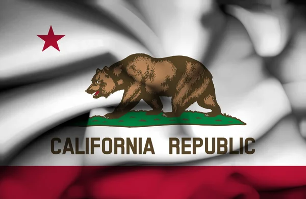 Californië wuivende vlag — Stockfoto