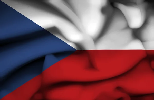 Czech Republic waving flag — Stock Photo, Image