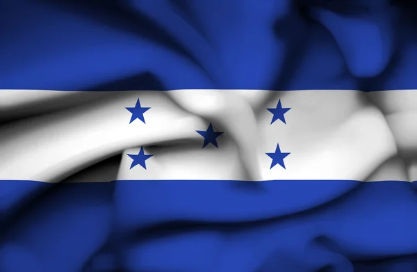 Honduras agitant le drapeau — Photo