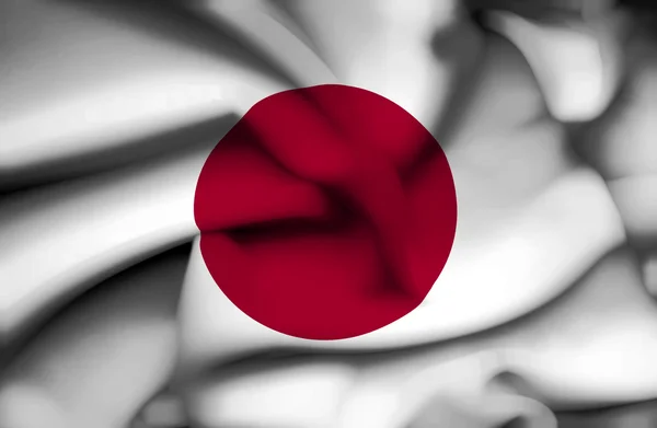 日本の旗を振って — ストック写真