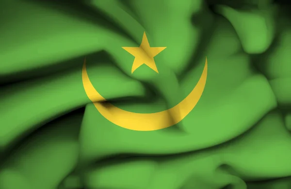 Mauritanie agitant le drapeau — Photo