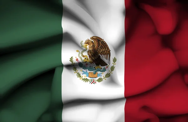 México ondeando bandera —  Fotos de Stock